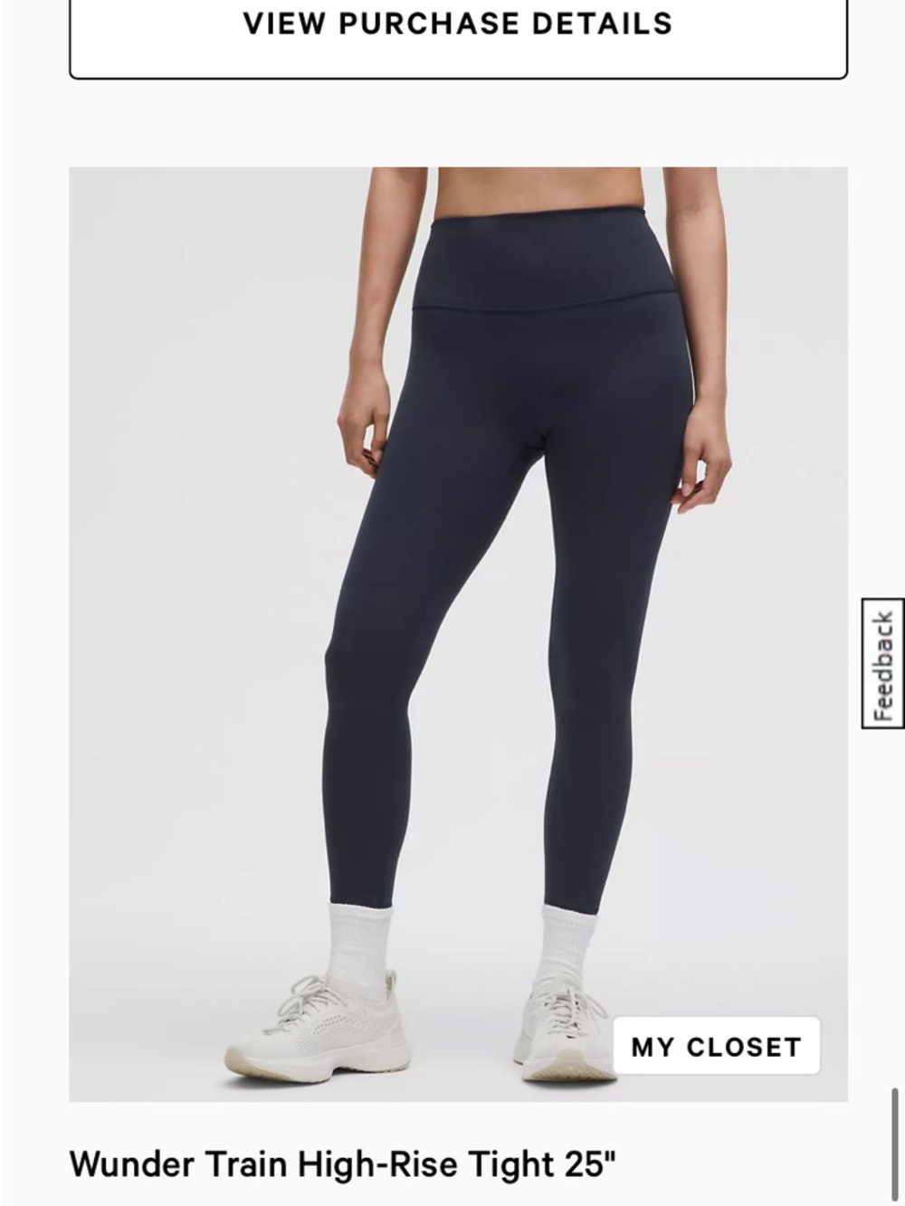lululemon athletica Wunder Train High-Rise Tight 25" - Navy